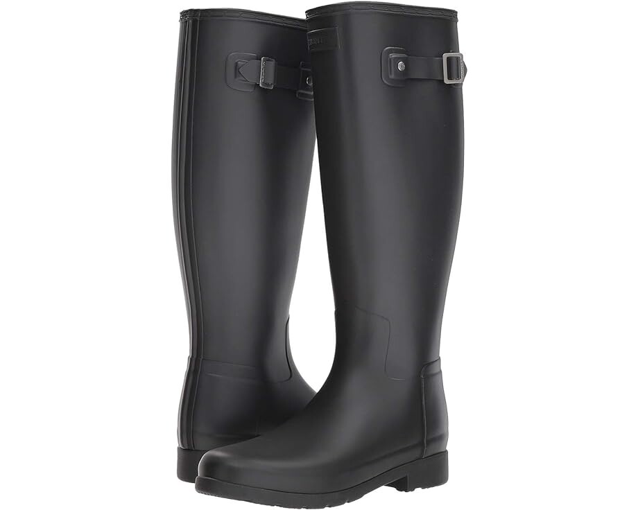 

Ботинки Hunter Original Refined Wide Calf Rain Boot Matte, черный