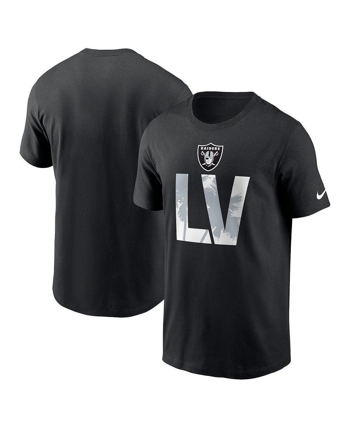 Мужская черная футболка Las Vegas Raiders Local Essential Nike мужская черная футболка las vegas raiders local essential nike