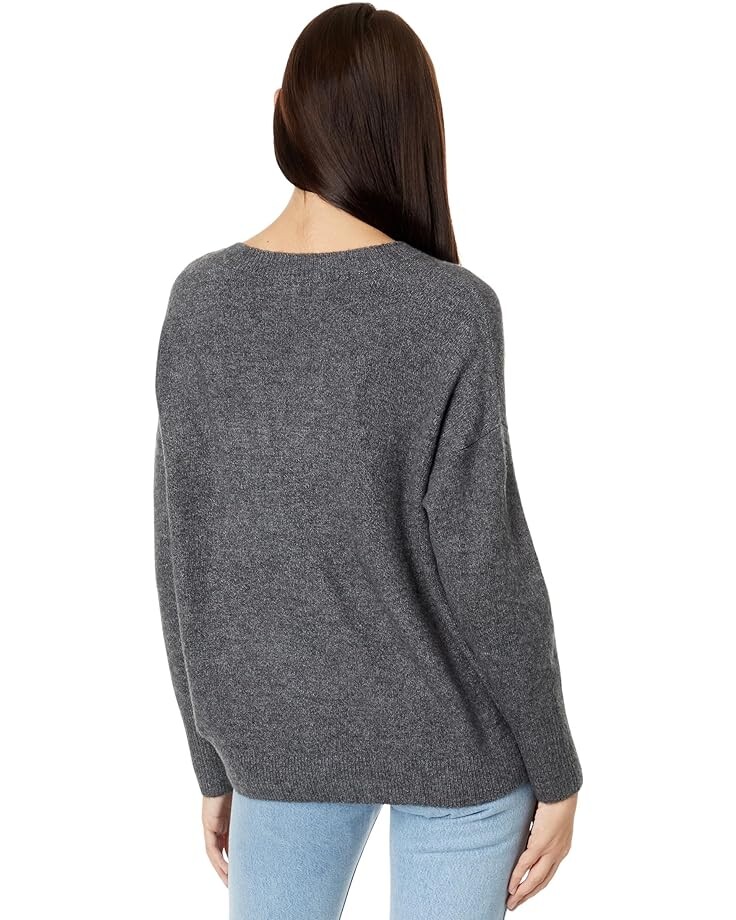 

Свитер Vince Camuto V-Neck Drop Shoulder Sweater, цвет Medium Heather Grey
