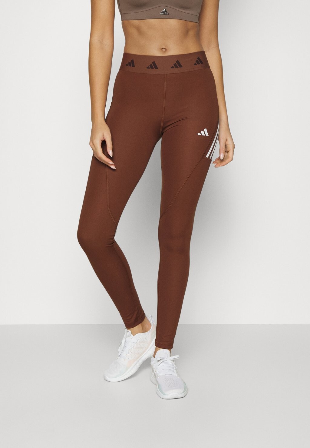 

Леггинсы Adidas, коричневый