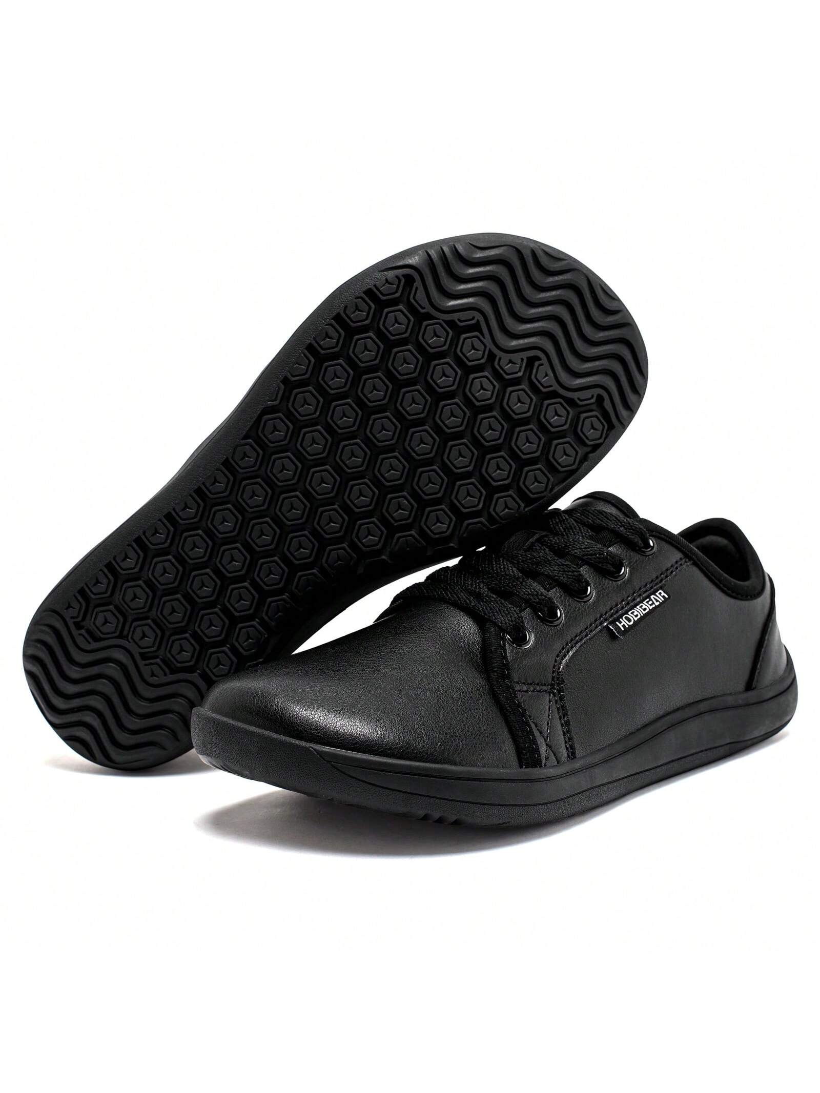 Спортивная обувь унисекс с широким носком, черный фотографии