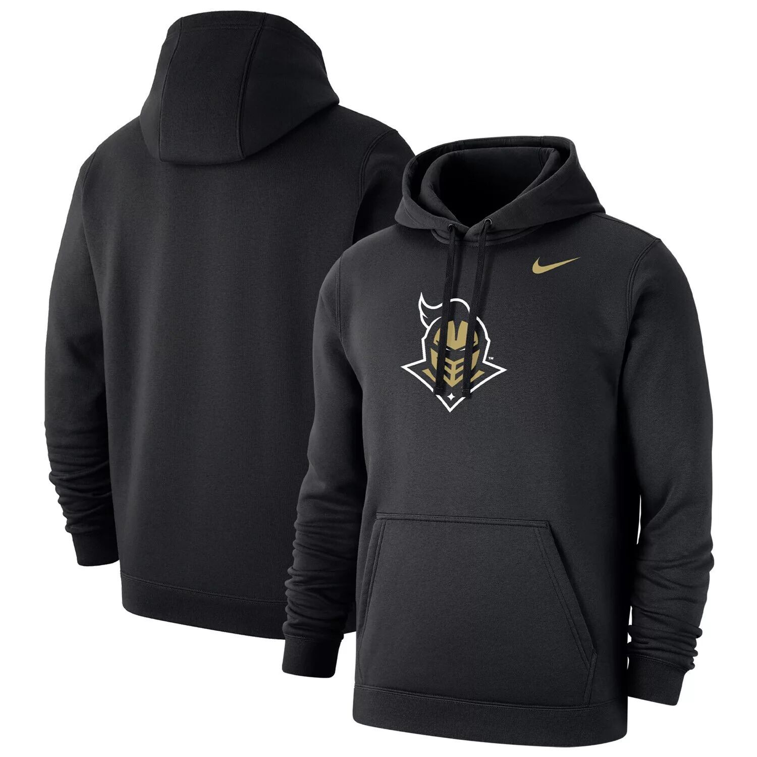 

Мужской черный пуловер с капюшоном и логотипом UCF Knights Primary Club Nike