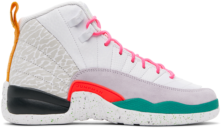 Детские разноцветные кроссовки Air Jordan 12 Retro Big Kids Nike Jordan