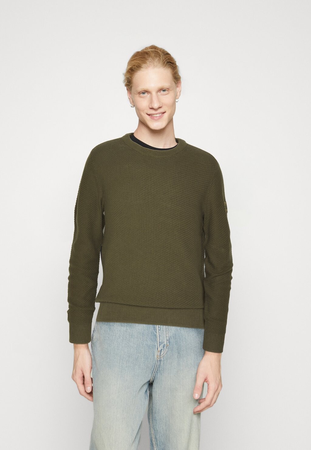 

Свитер JCOCLASSIC CREW NECK Jack & Jones, оливковая ночь, Зеленый