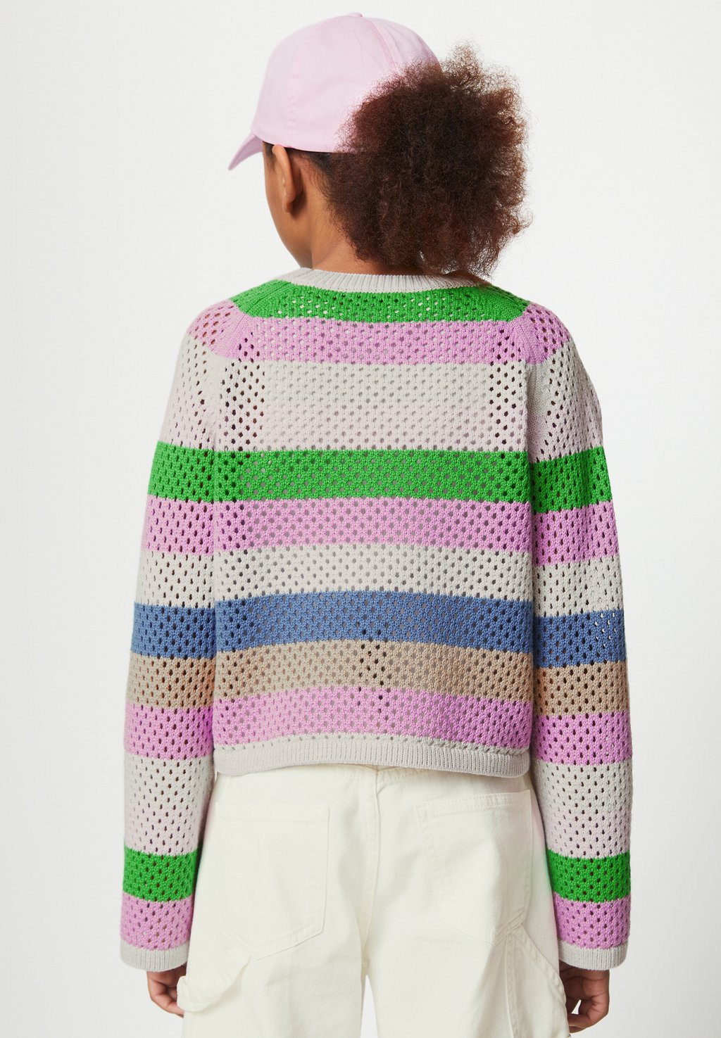 Вязаный свитер MIT LOCHMUSTER Marc O'Polo, цвет berry lilac stripe