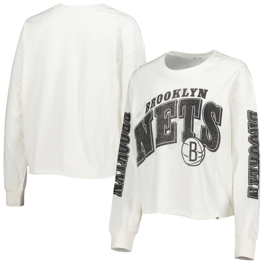

Футболка с длинным рукавом 47 Brooklyn Nets, кремовый