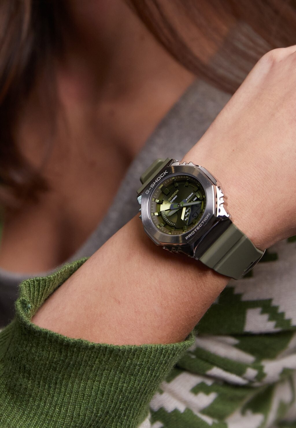 

Часы с хронографом G-SHOCK, зеленый