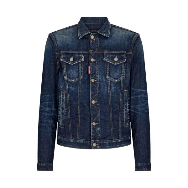 

Куртка jeansjacke im distressed-look 470 navy blue Dsquared2, синий