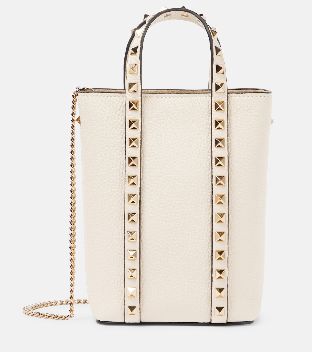 

Сумка-тоут Rockstud из кожи Valentino Garavani, белый