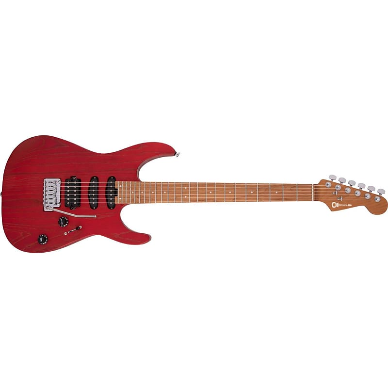 Электрогитара Charvel Pro-Mod DK24 HSS 2PT CM Ash Electric Guitar, Caramelized Maple Fingerboard, Red Ash
