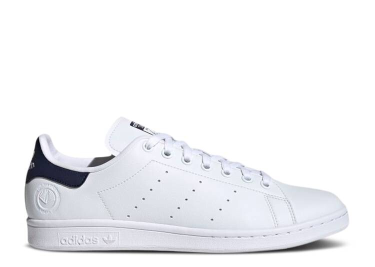 

Кроссовки Adidas STAN SMITH VEGAN 'WHITE COLLEGIATE NAVY', белый