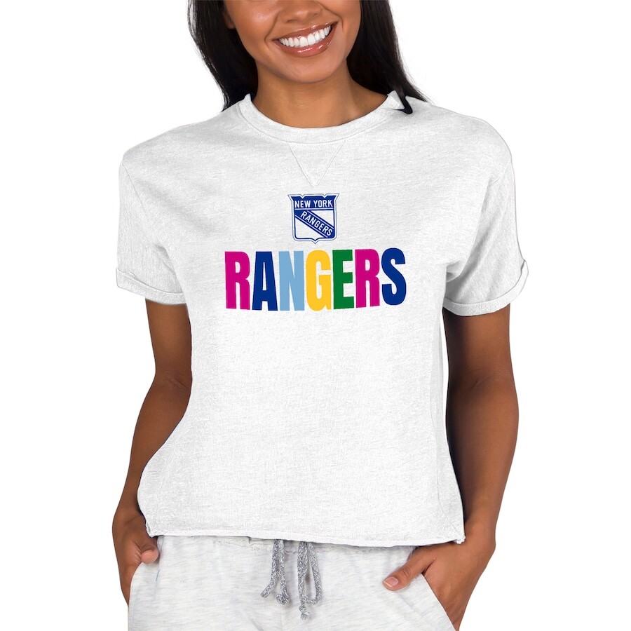 

Толстовка Concepts Sport New York Rangers, серый