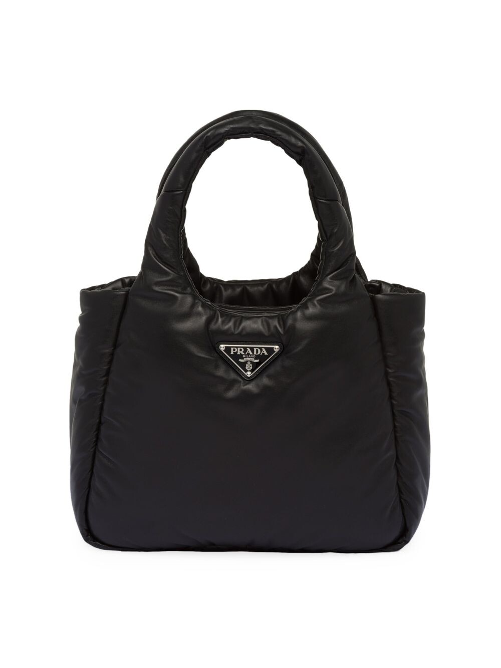 

Сумка Prada из мягкой кожи наппа среднего размера с подкладкой Prada, черный