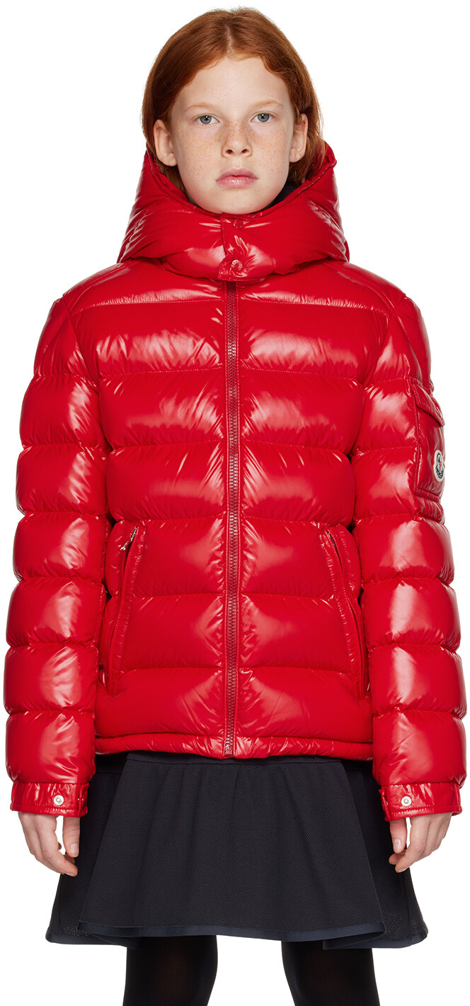 

Детский пуховик Maya Moncler Enfant, цвет Red