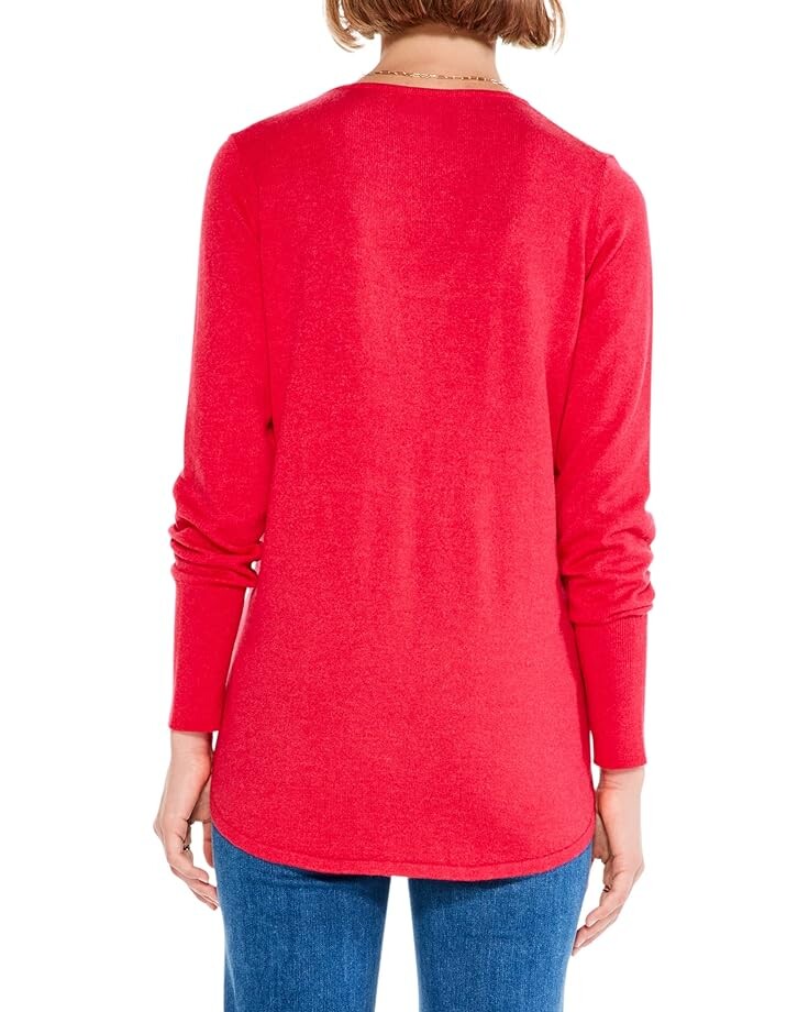 

Свитер NIC+ZOE Vital V-Neck Sweater, роза