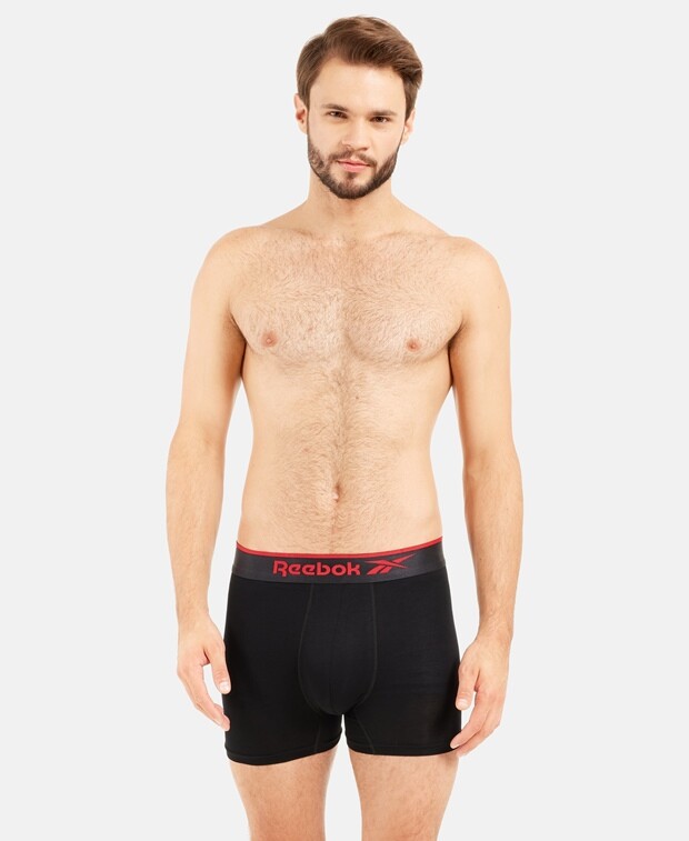 

Трусы-боксеры, 3 шт. Reebok, черный