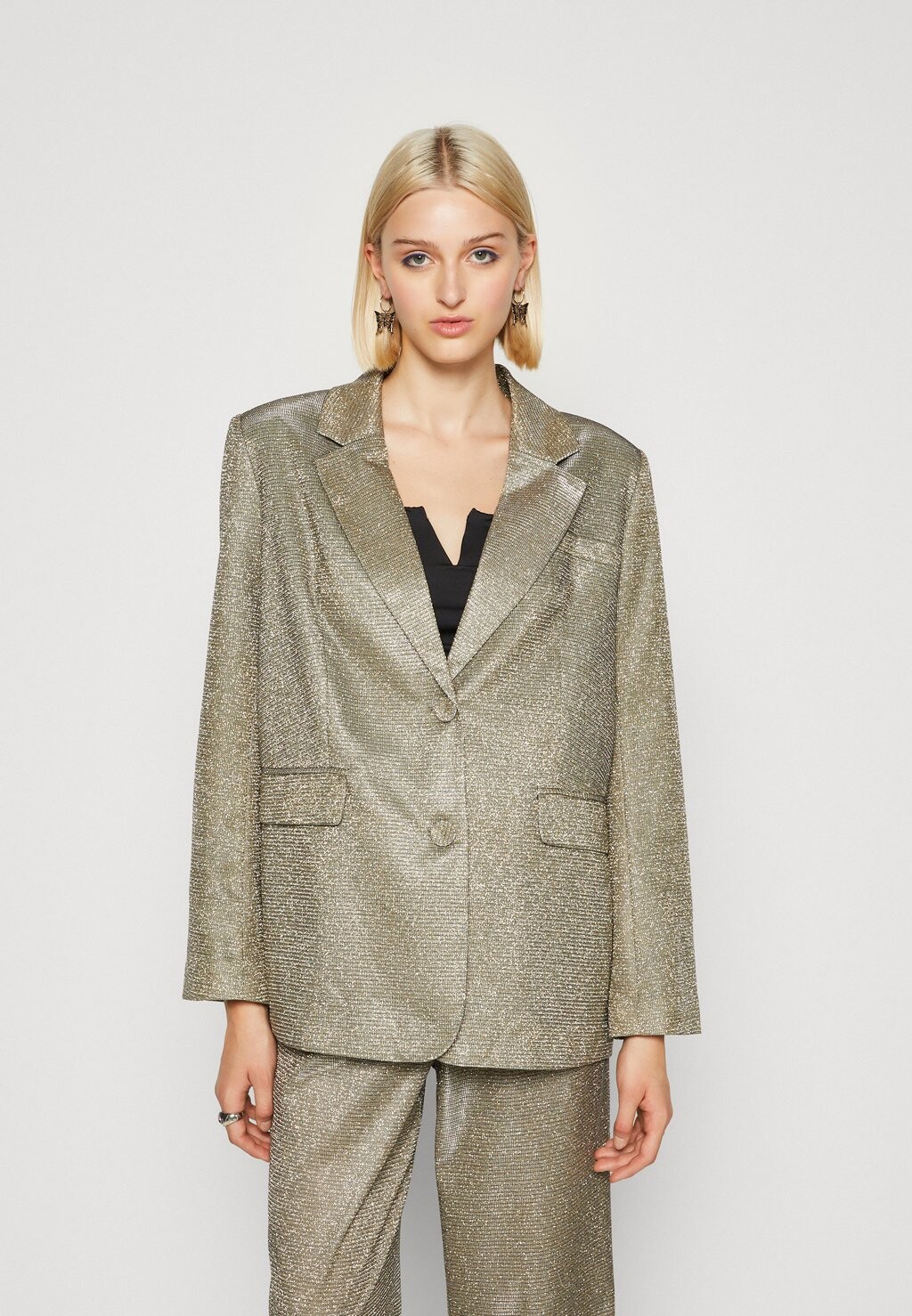 

Пиджак YAS YASSTYLES OVERSIZE BLAZER SHOW, золото