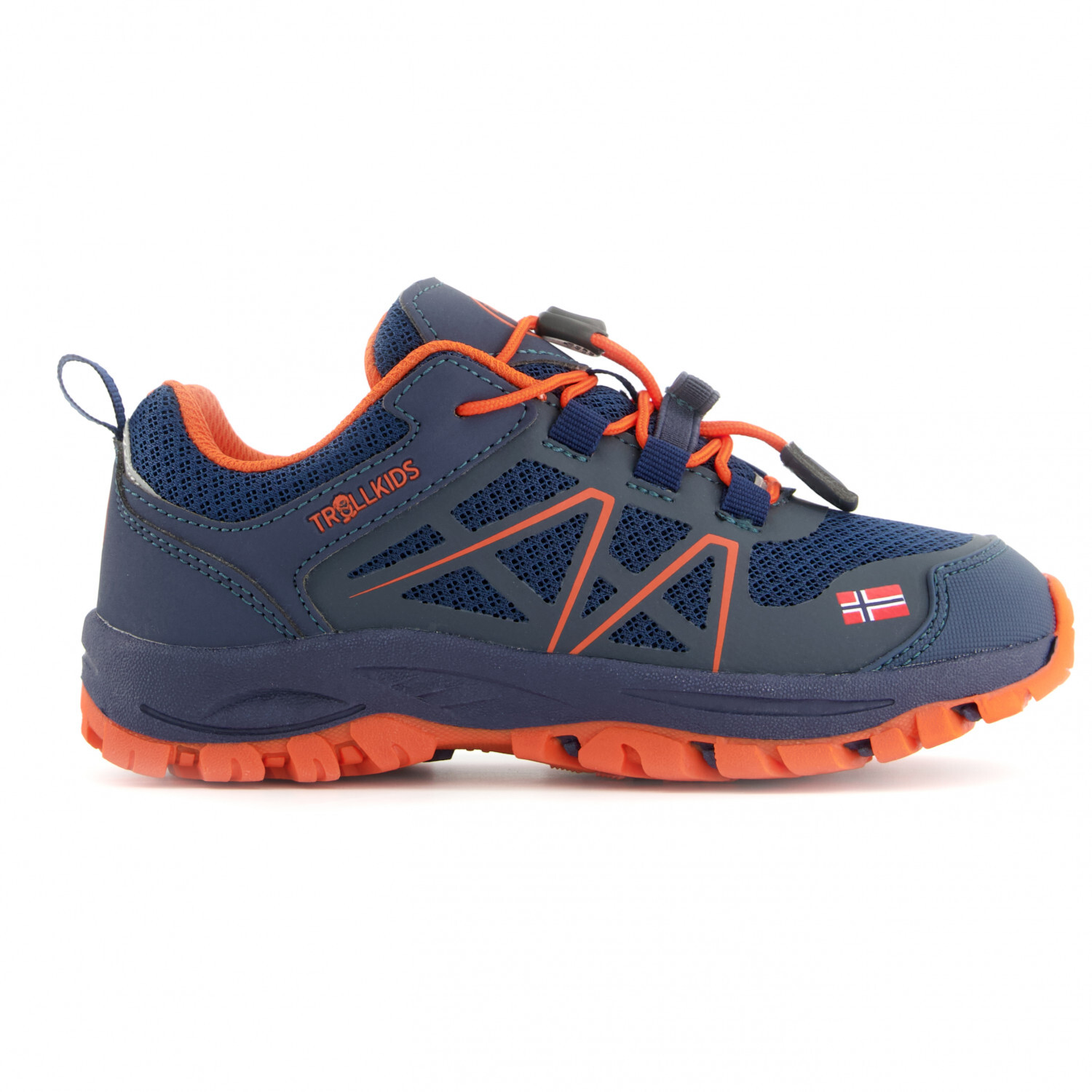 

Мультиспортивная обувь Trollkids Kids Sandefjord Hiker Low, цвет Mystic Blue/Orange