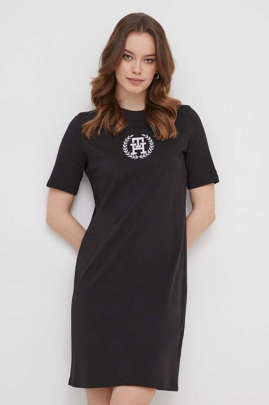 

Хлопковое платье Tommy Hilfiger, черный