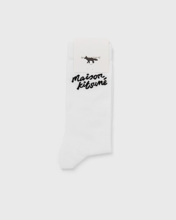 

Носки Maison Kitsune Maison Kitsune Handwritting Socks, белый