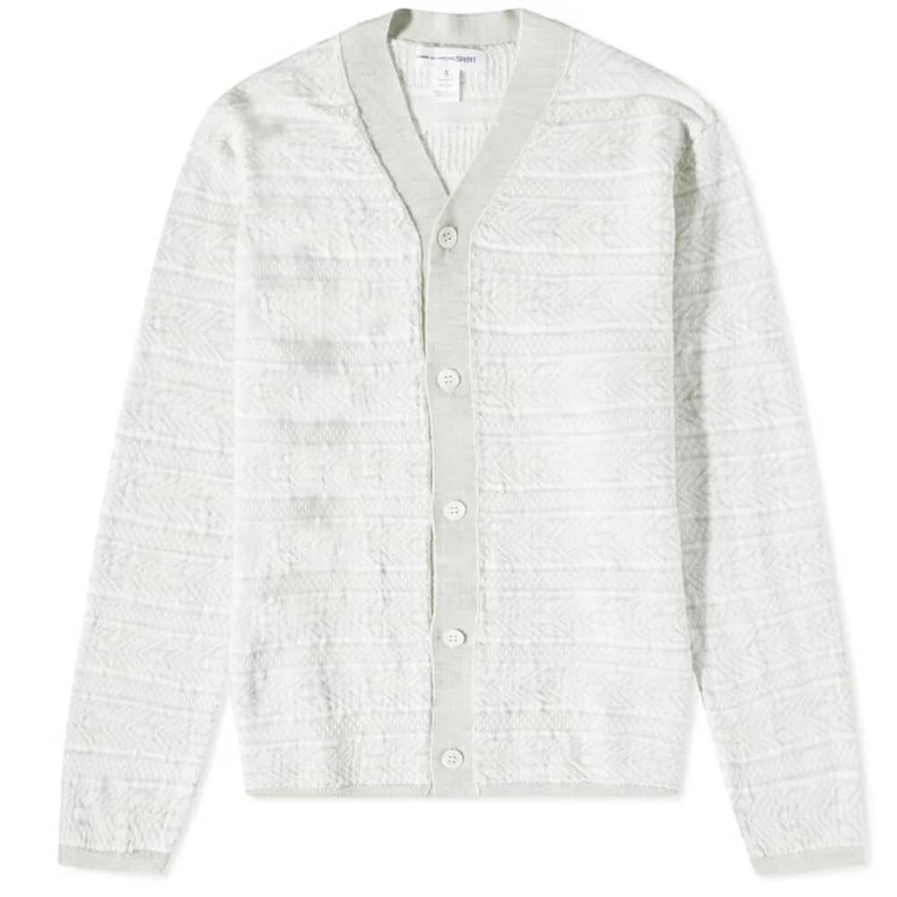 

Comme des Garçons Shirt Жаккардовый кардиган, серый