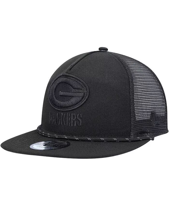 

Мужская черная кепка Green Bay Packers с подсветкой для гольфиста Snapback Trucker Hat New Era, черный