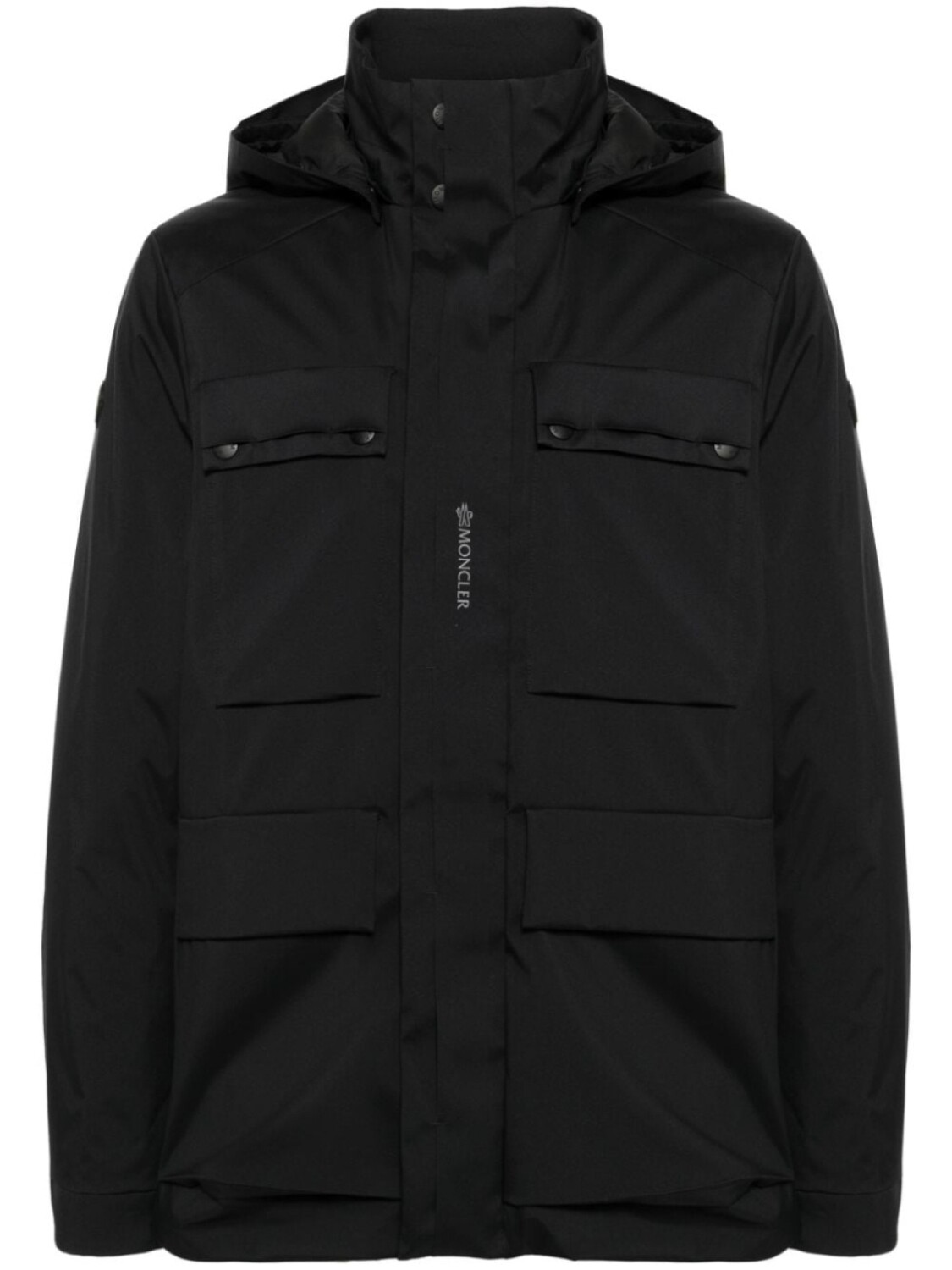 

Moncler пуховик Neiller с капюшоном, черный