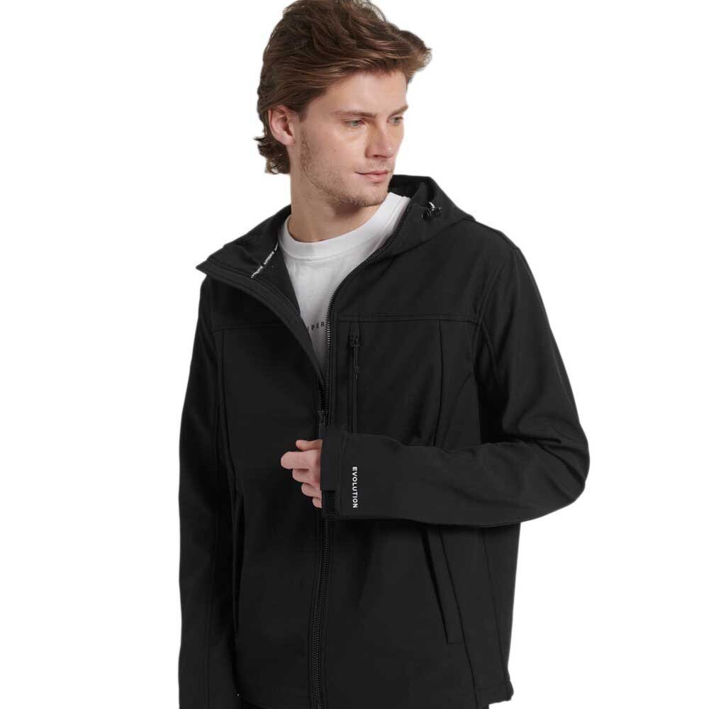 

Куртка Superdry Soft Shell Full Zip Rain, черный