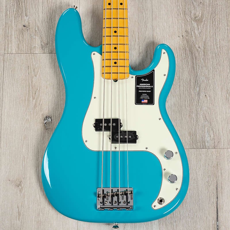 

Басс гитара Fender American Professional II Precision Bass, Maple Fretboard, Miami Blue