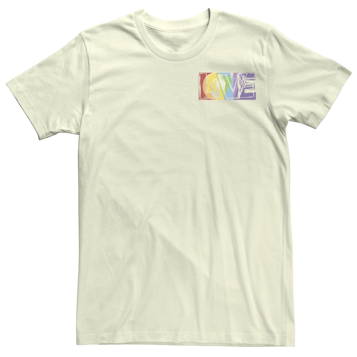 Мужская футболка Sketchy Love Rainbow Rainbow Licensed Character