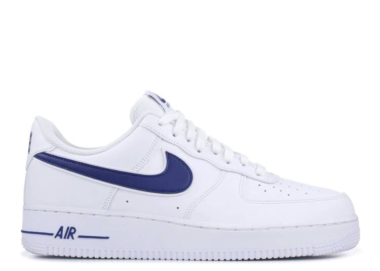 

Кроссовки Nike AIR FORCE 1 '07 3 'WHITE DEEP ROYAL', белый, Белый;серый