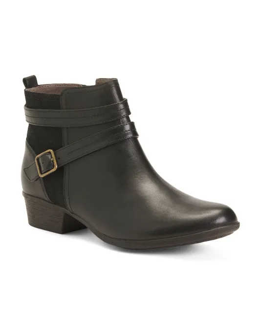 

Кожаные ботильоны Carly с ремешками Rockport, черный