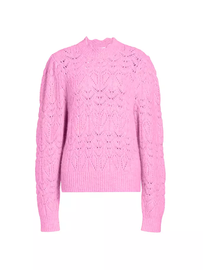 

Свитер Galini из смеси альпака-пуэнтелле Isabel Marant Étoile, цвет fluo pink
