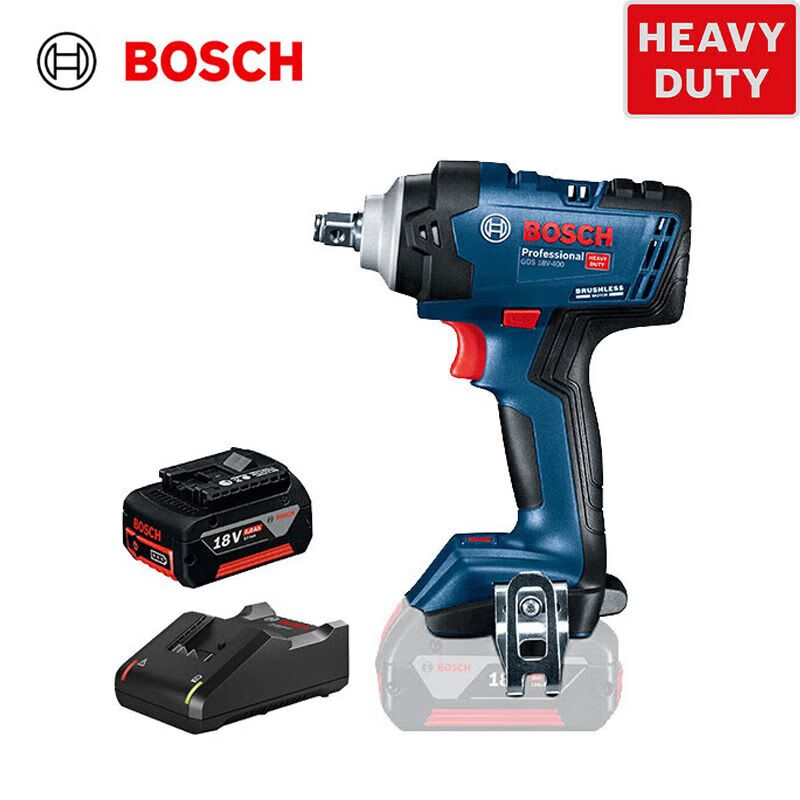 Гайковерт ударный Bosch GDS 18V-400 + аккумулятор, зарядное устройство