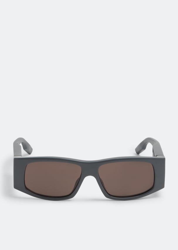 Солнцезащитные очки Balenciaga LED Frame, серый увеличительное стекло 10x 15x 20x 25x со светодиодной подсветкой очки с двойными глазами лупа с светодиодный зами профессиональная светодиодна