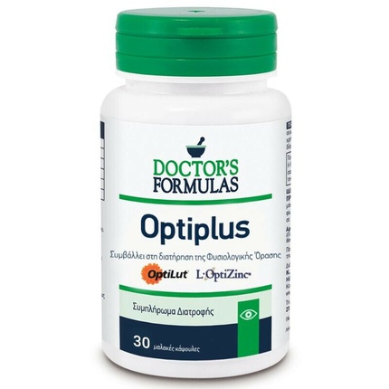 Doctor's Formulas Optiplus Формула для здорового зрения, 30 растительных капсул адриен гагон экстра сила зрения формула 30 капсул бутылка бесплатная доставка
