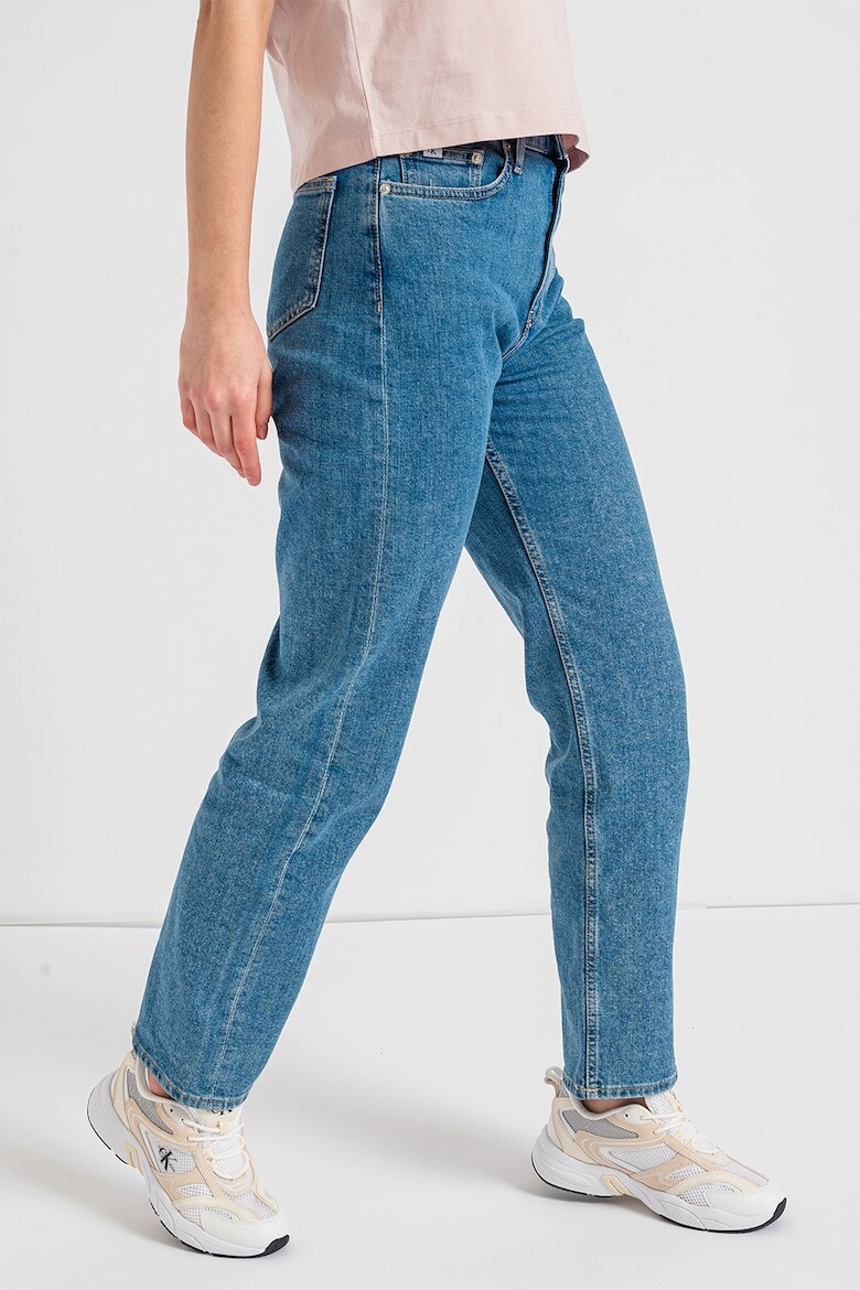 

Прямые джинсы с высокой талией Calvin Klein Jeans, синий