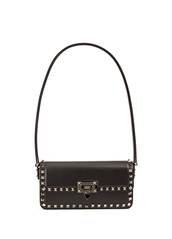 

Черная женская кожаная сумка rockstud Valentino Garavani