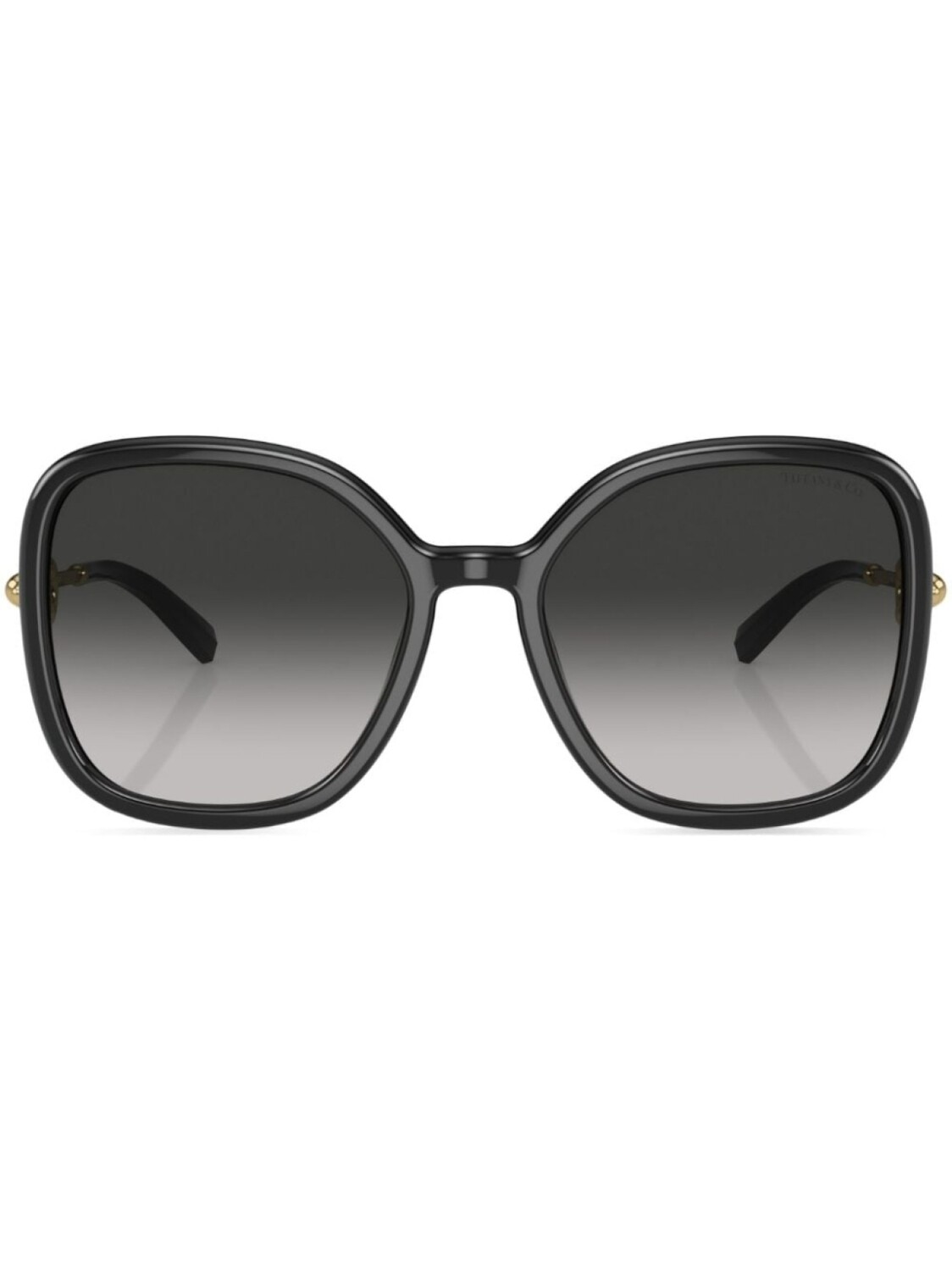 

Tiffany & Co Eyewear солнцезащитные очки с эффектом градиента, черный