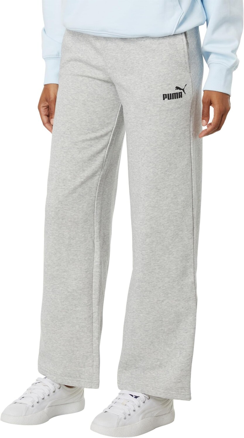 

Прямые флисовые брюки с логотипом Essentials+ PUMA, цвет Light Gray Heather