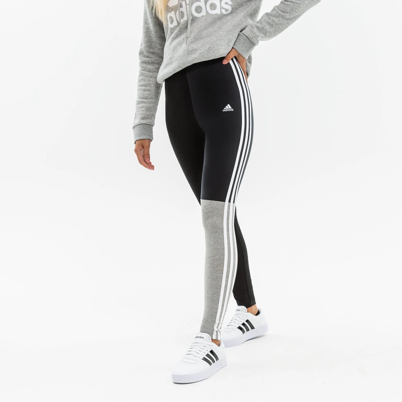 

Леггинсы Adidas, черный / серый