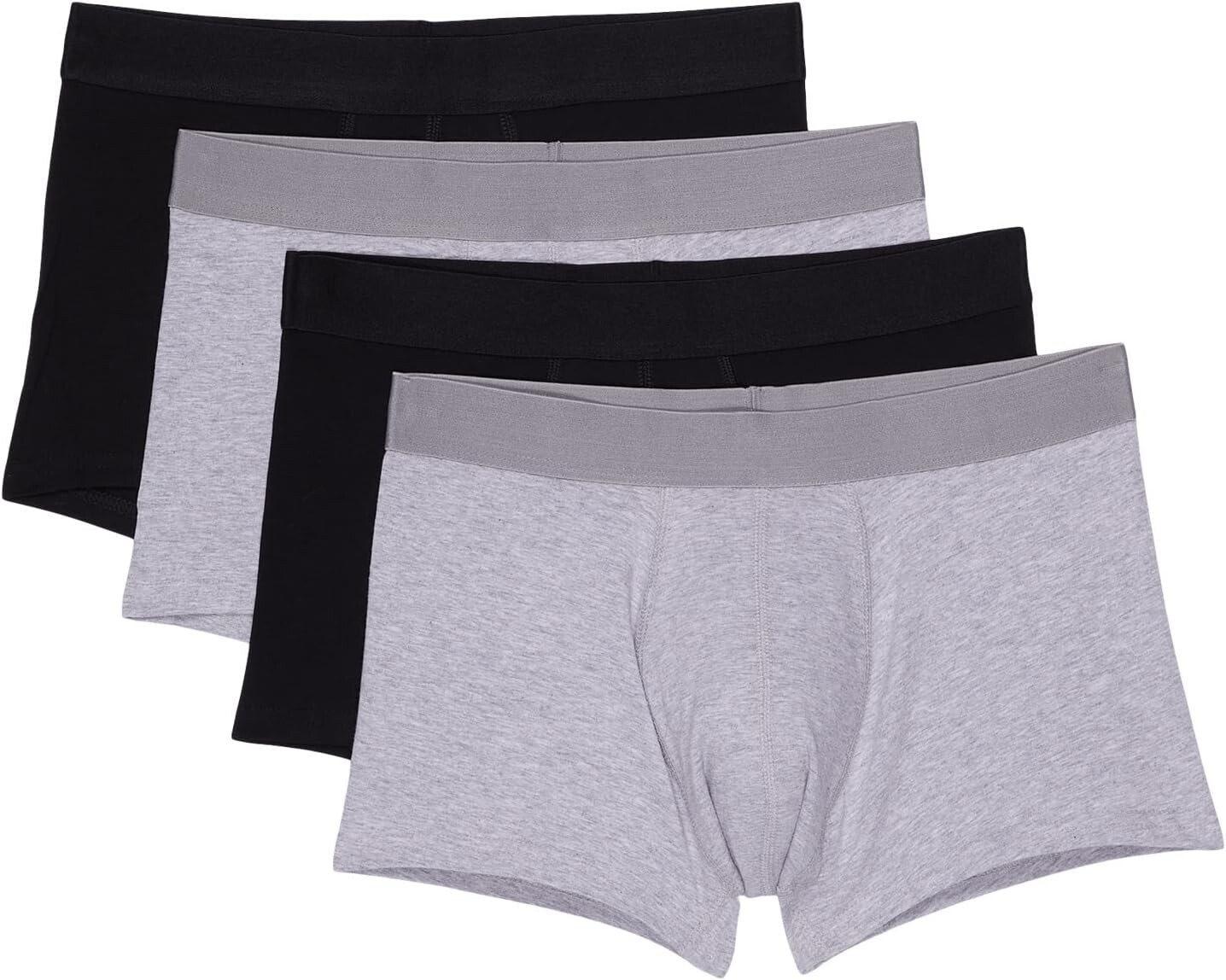 

Трусы, 4 шт. PACT, цвет Black/Heather Grey