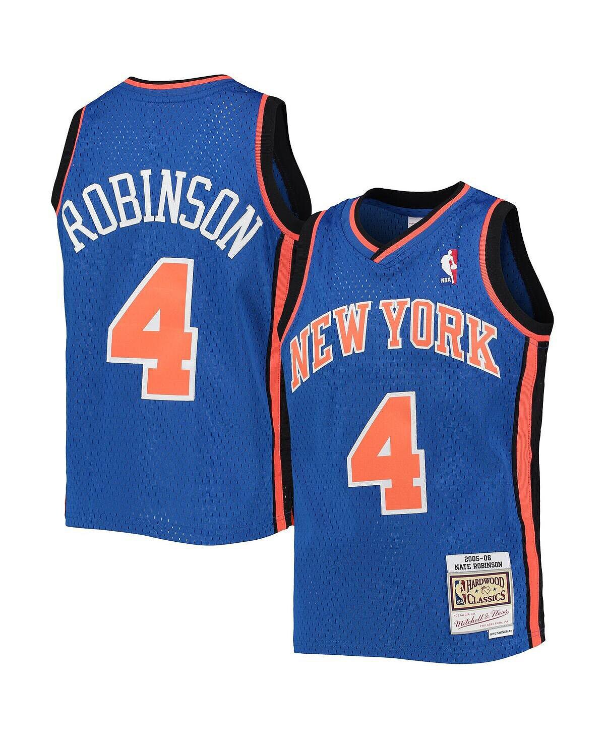 

Джерси Big Boys Nate Robinson Blue New York Knicks 2005-06 Hardwood Classics Swingman Джерси Mitchell & Ness