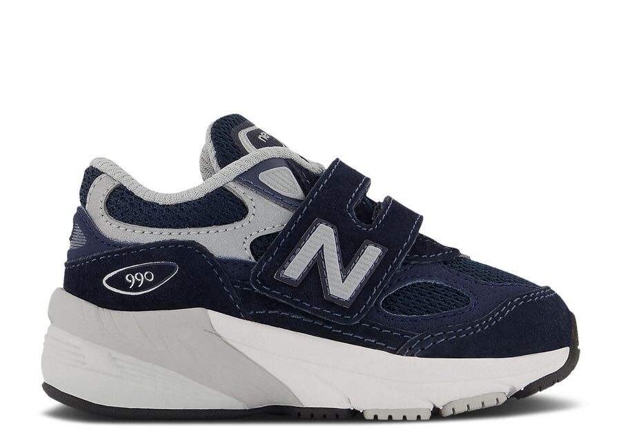 

Кроссовки New Balance 990V6 Hook & Loop Toddler X-Wide 'Navy', синий