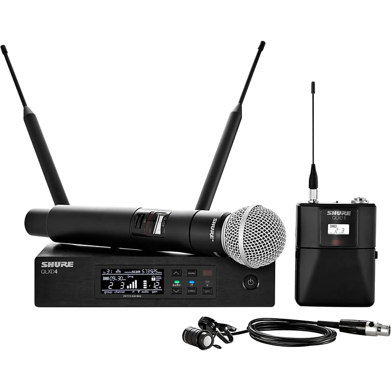 вишня ливенская пакет h50 см Беспроводная петличная микрофонная система Shure QLXD124 / 85-H50