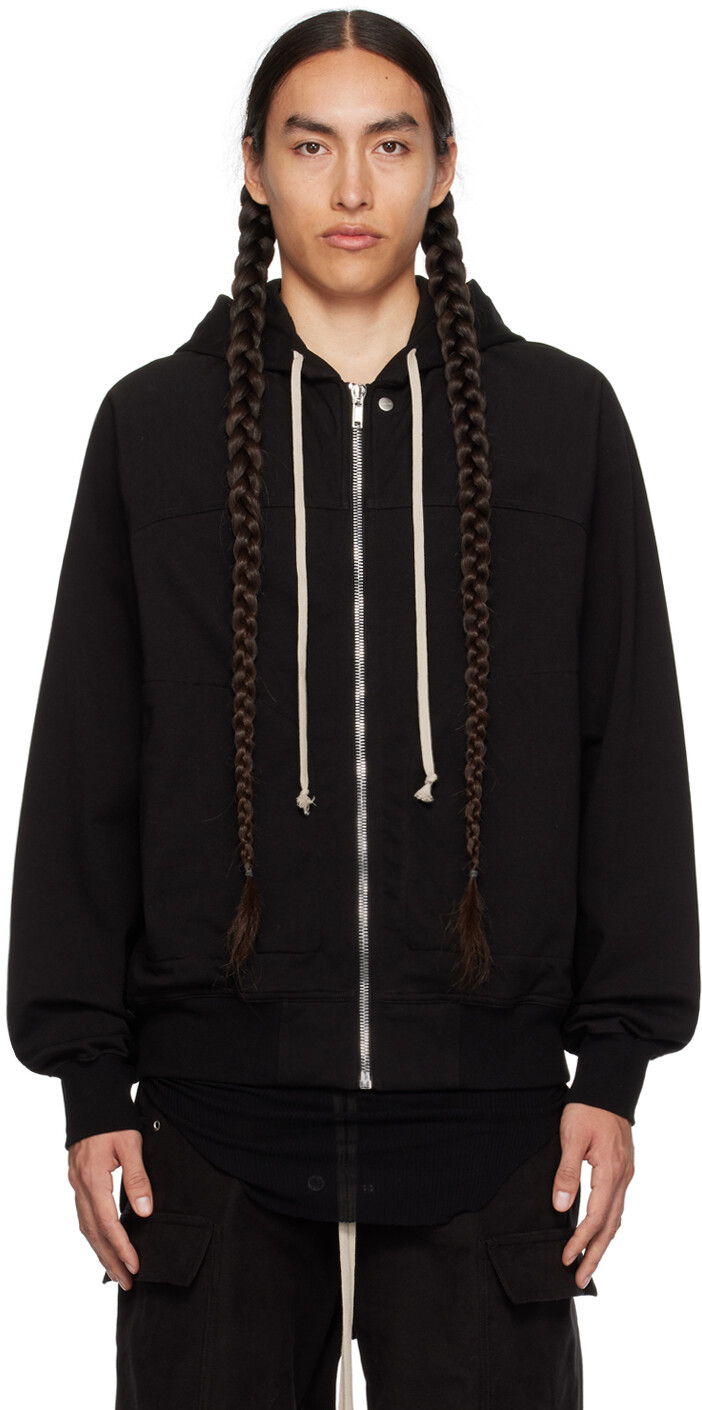 

Черный худи на молнии Rick Owens