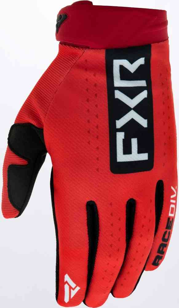 Рефлекторные перчатки для мотокросса FXR, красный/черный