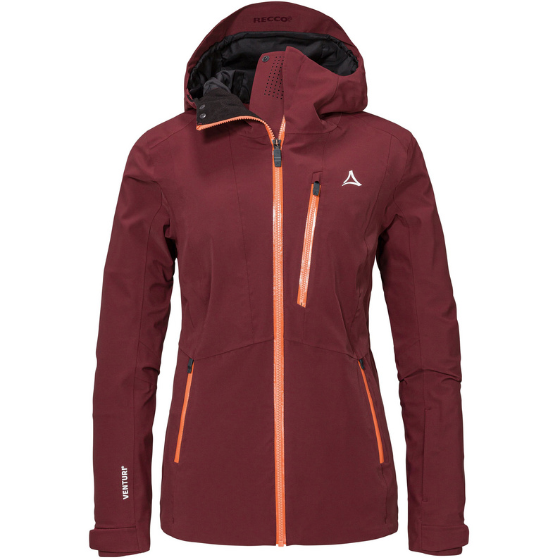 Женская лыжная куртка Pontresina Schöffel, красный бесшовная супертеплая техническая куртка с капюшоном oysho экрю