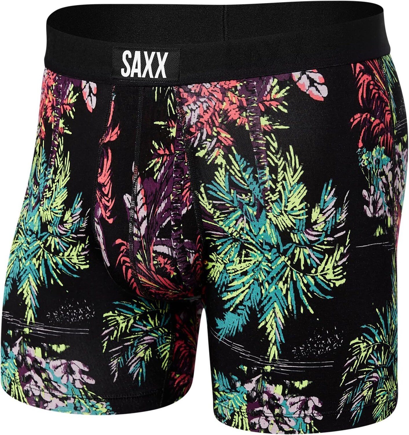 

Трусы-боксеры Vibe Super Soft Boxer SAXX UNDERWEAR, цвет Midnight Tropics/Multi