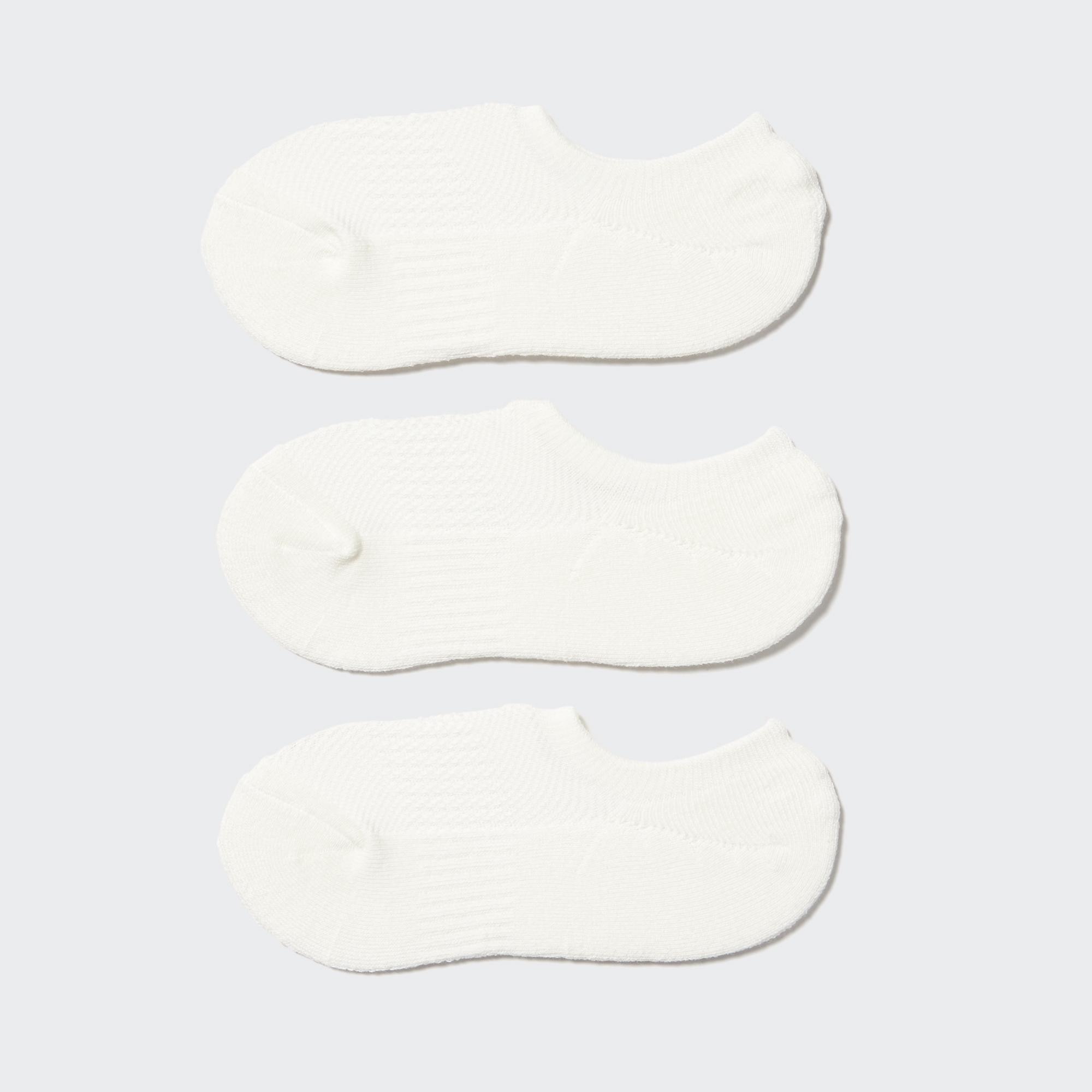 Очень короткие носки (спортивные, 3 пары) UNIQLO, белый короткие носки 3 пары спортивные uniqlo черный